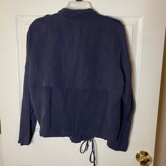 For The Republic Denim Navy Military Style Women’s Jacket - Picture 5 of 8